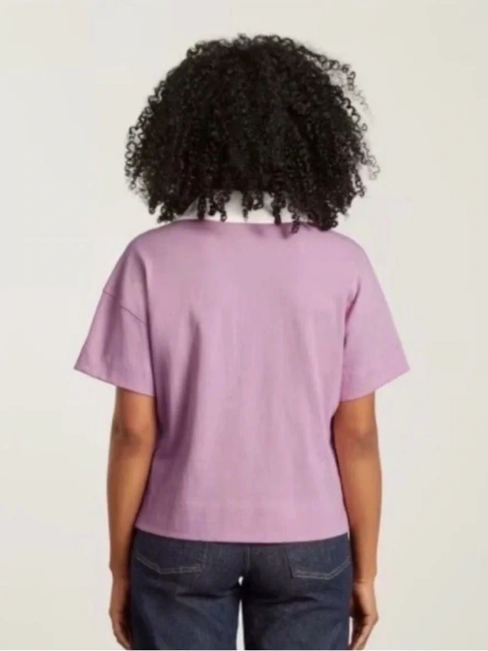 Everlane The Retro Jersey Polo- Mauve/Bone - Picture 3 of 11